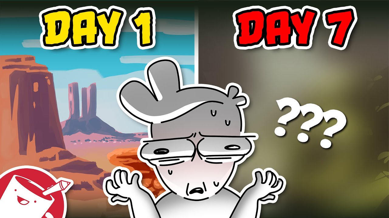 I Made Myself Draw Backgrounds Every Day for a Week