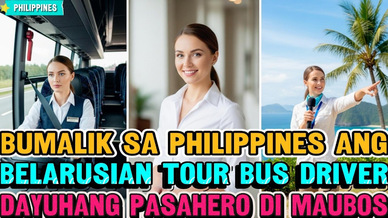 Belarusian na babae sa Philippines naging tour bus driver—dahil sa ganda niya, hindi maubos ang mga