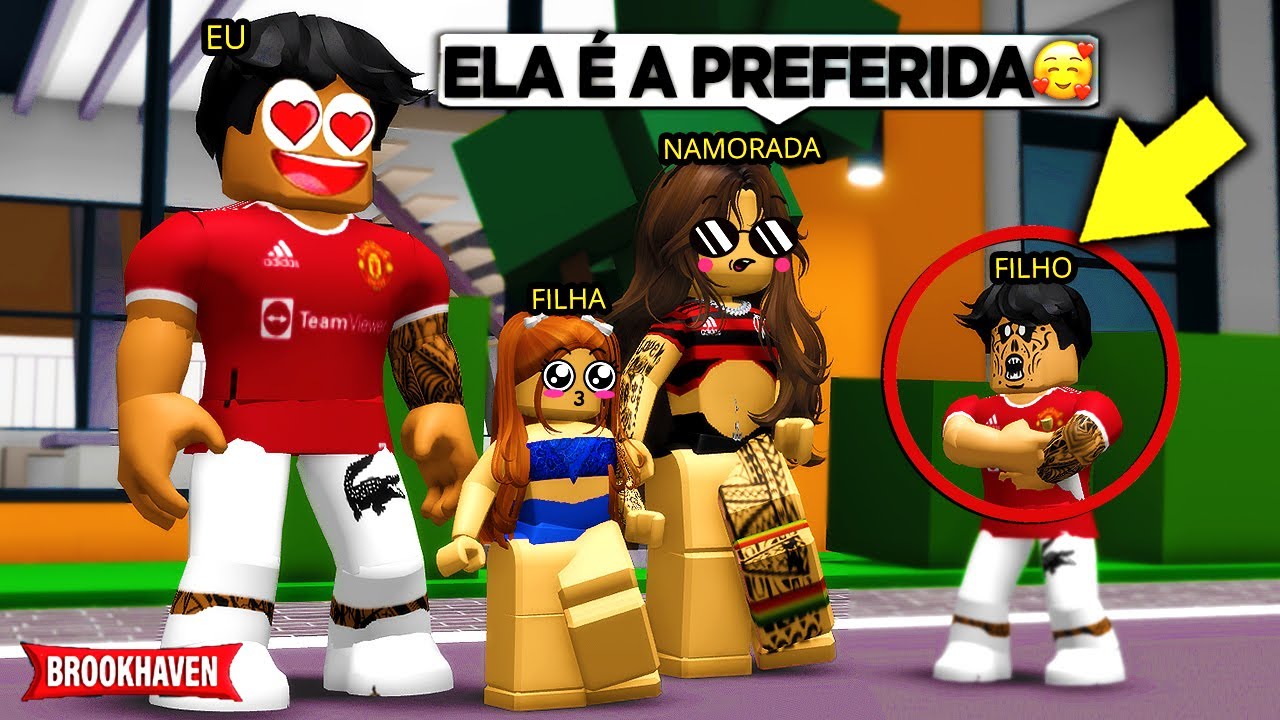 Eu e MINHA NAMORADA adotamos UMA MENINA e meu FILHO ficou com CIÚMES... BROOKHAVEN RP Roblox