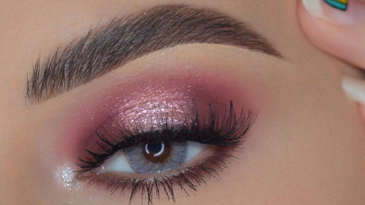 مكياج زهري ناعم وفخم | soft glam pink makeup look