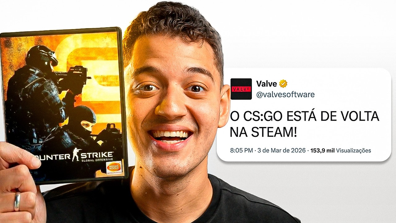 É OFICIAL: O CS:GO ESTÁ DE VOLTA NA STEAM