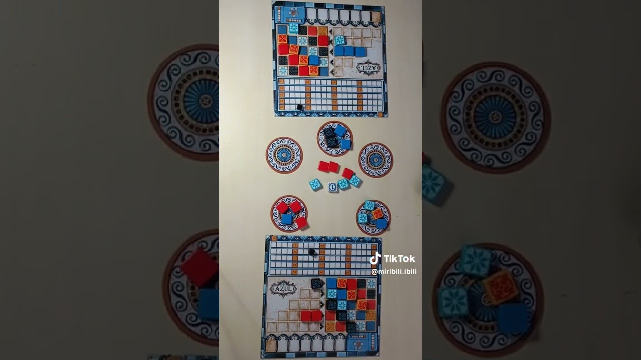 Juego de mesa largo - Azul