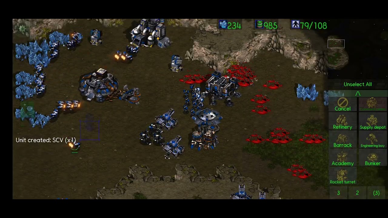 스타크래프트(모바일) lee 9(T) vs AI 3(Z) 'Lost Temple ' 26.01.08
