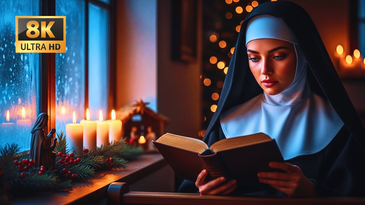 Gregorian Chants Prayer in the Sacred Ambience of an Ancient Catholic Monastery
