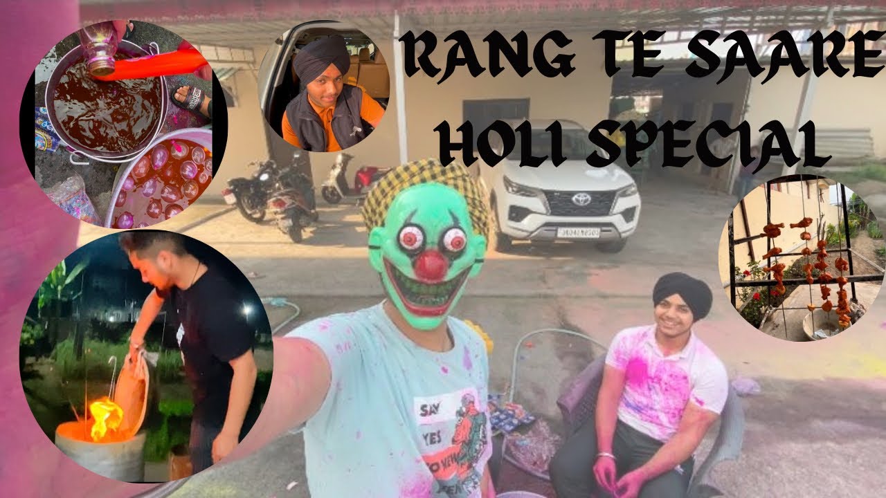 “ Rangta aj sarya nu …kisi nu v ni chadya😂” #holi #holispecial #vlog #travel #car #holicomedy 