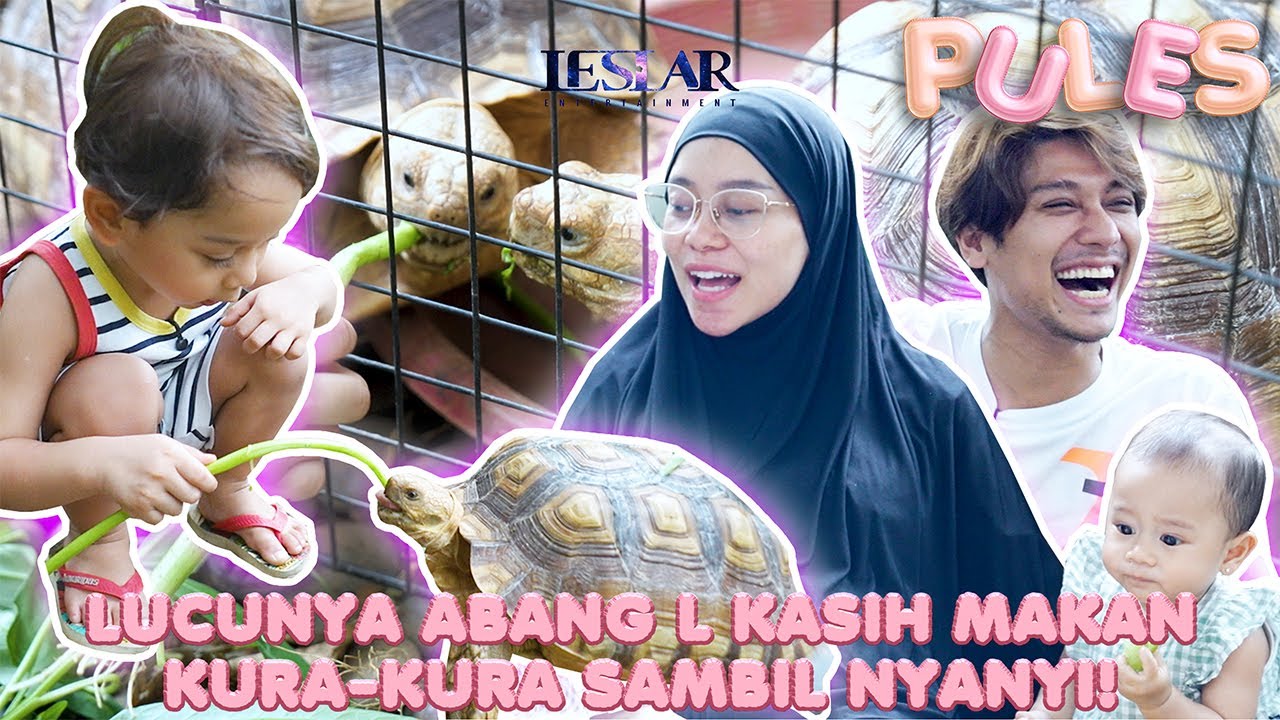 PULES : ABANG L TELATEN KASIH MAKAN KURA-KURA KESAYANGANNYA SAMA PAPA BILLAR, BUNDA LESTI & LESHIA!
