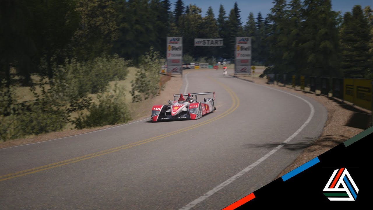Audi R10 LMP1 vs Diesel Record of Pikes Peak | Assetto Corsa