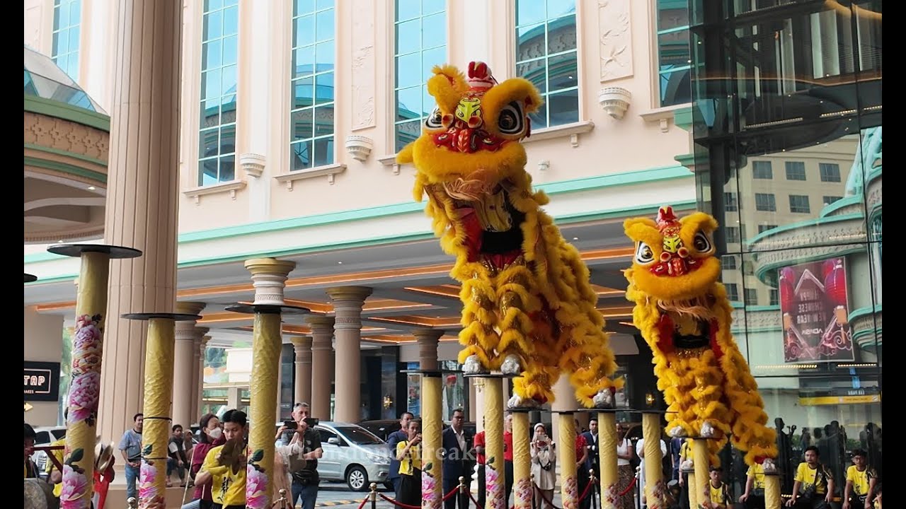 CNY 2025 - Acrobatic Lion Dance by 马来西亚龙的传人 Malaysia LDCR at Sunway Resort Hotel
