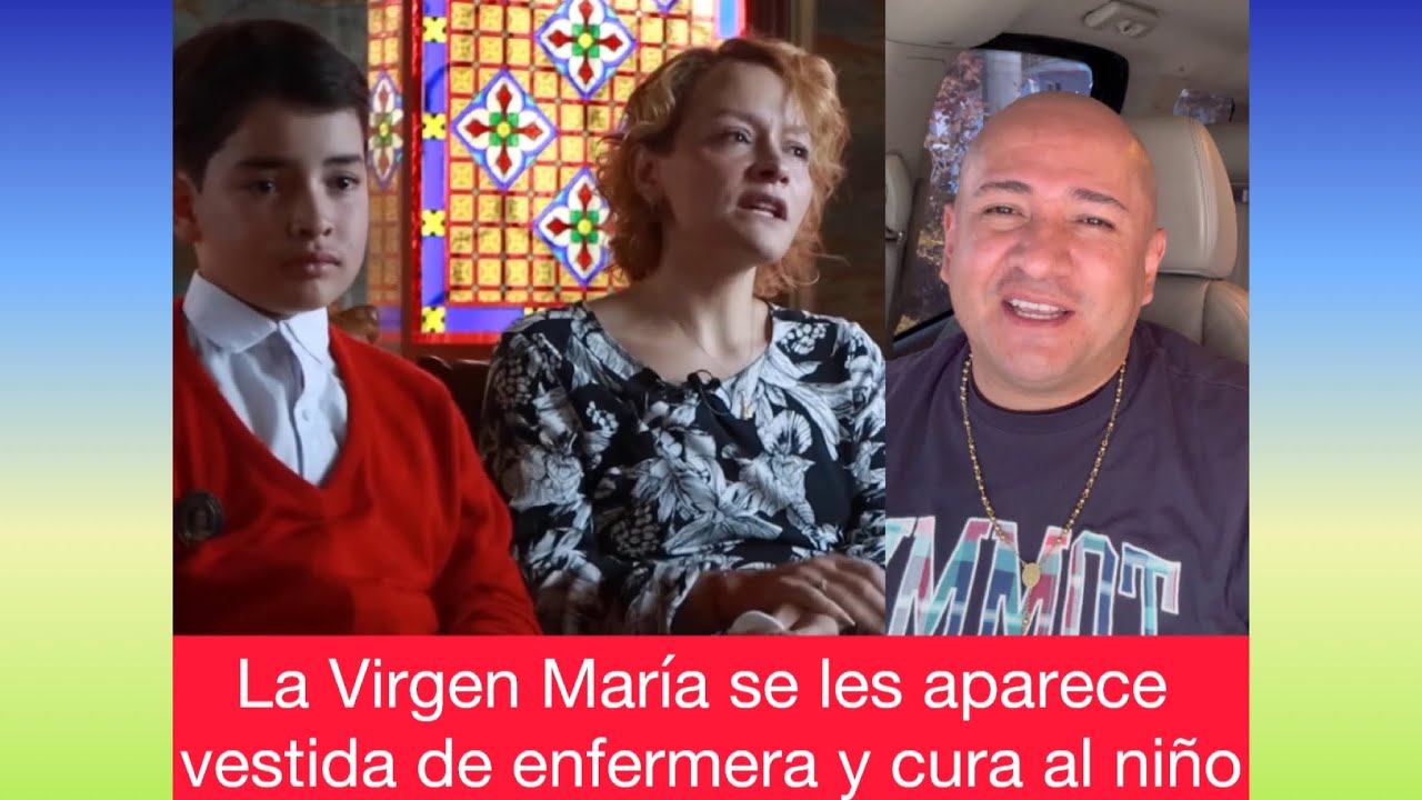 La Virgen María se les aparece vestida de enfermera y cura al niño ￼
