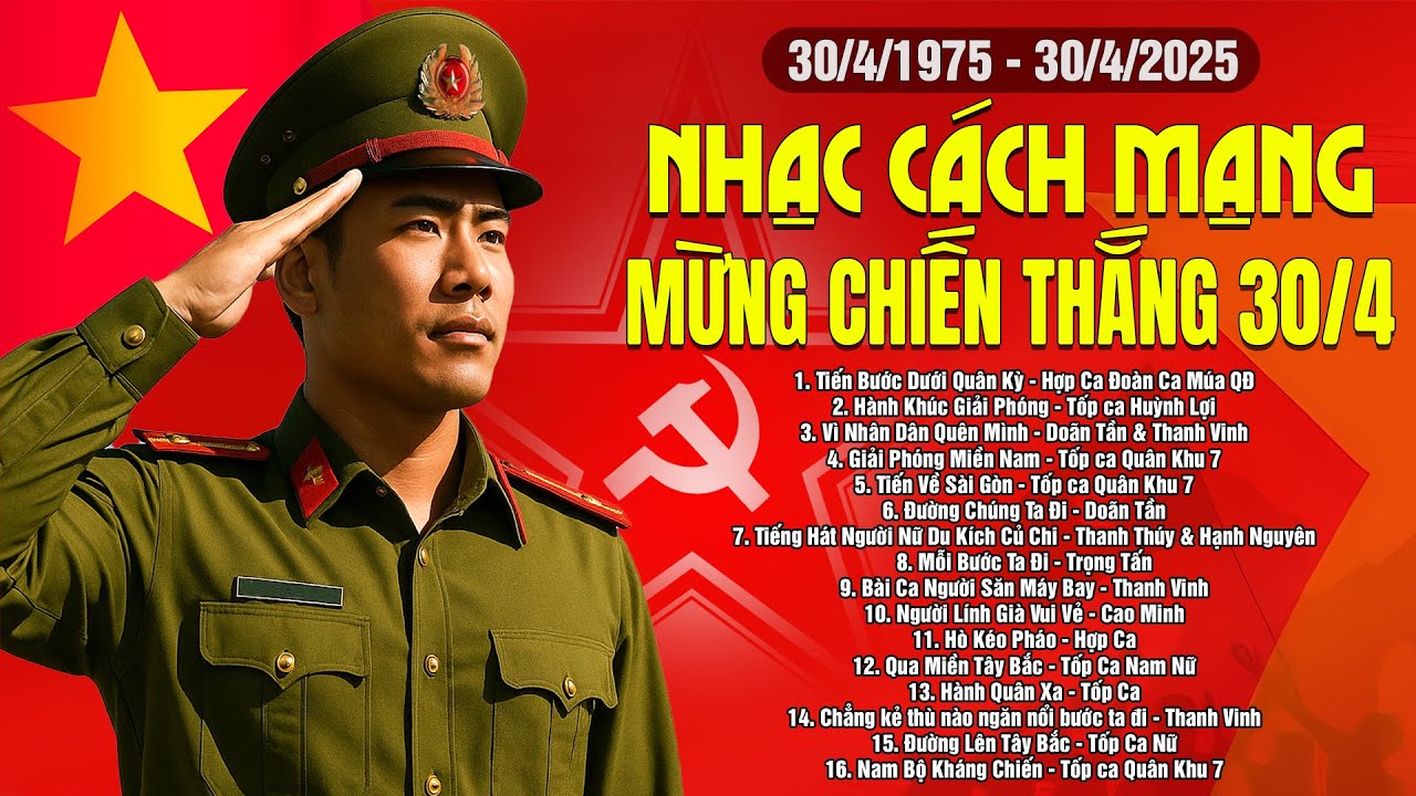 Tiến Bước Dưới Quân Kỳ – Giai Điệu Hào Hùng Mừng Chiến Thắng 30/4 | Nhạc Đỏ Cách Mạng Bất Hủ