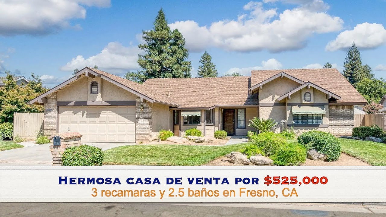 Hermosa casa de venta en Fresno CA por $525,000