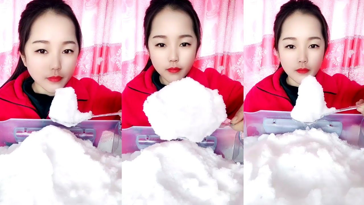 ASMR SOFT WHITE ICE EATING 🤤 / ICE EATING
