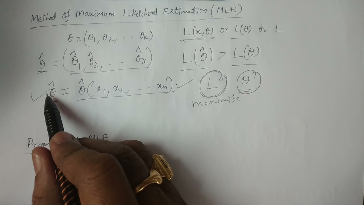 Method of Maximum Likelihood Estimation (MLE) and Properties of MLE  - BSc Statistics