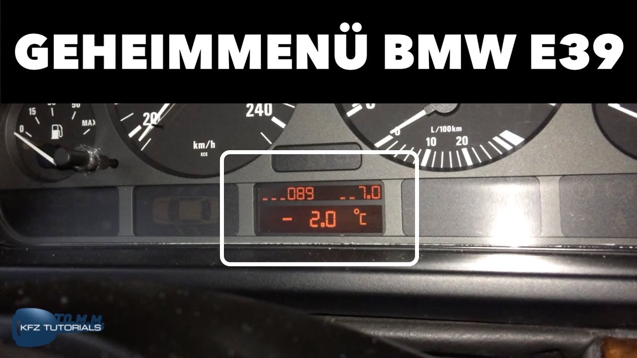 Geheimmenü freischalten BMW E39 kleiner BC / kein BC
