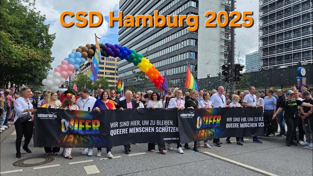 🌈​🏳️‍🌈​🏳️‍⚧️​ CSD Parade Hamburg 2025 * Happy Pride * 2. August 2025 🌈​🏳️‍🌈​🏳️‍⚧️​