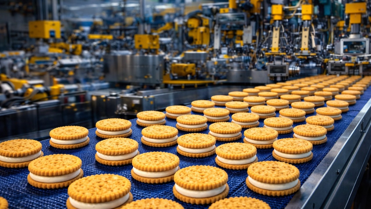 Por Dentro da Fábrica de Bolacha Recheada | Processo Completo de Produção