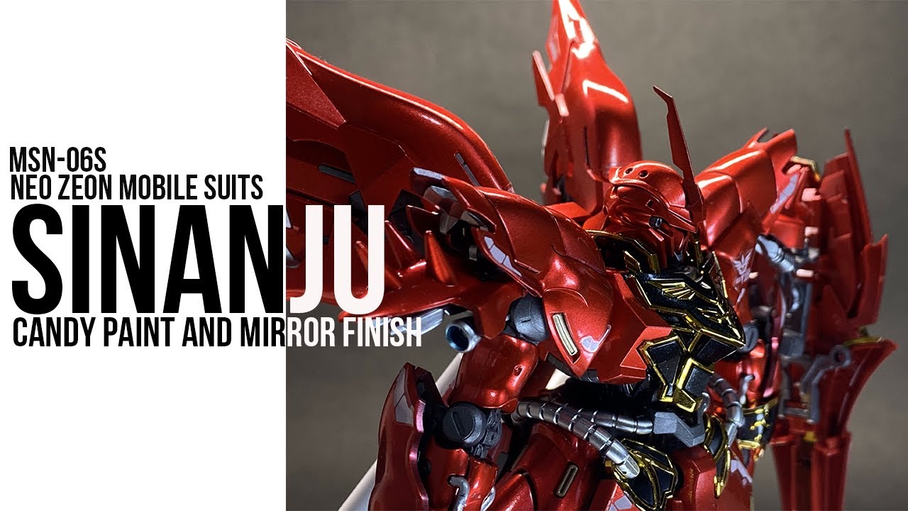 【ガンプラ全塗装】シナンジュでキャンディ塗装＆コンパウンド磨きの鏡面仕上げに挑戦！