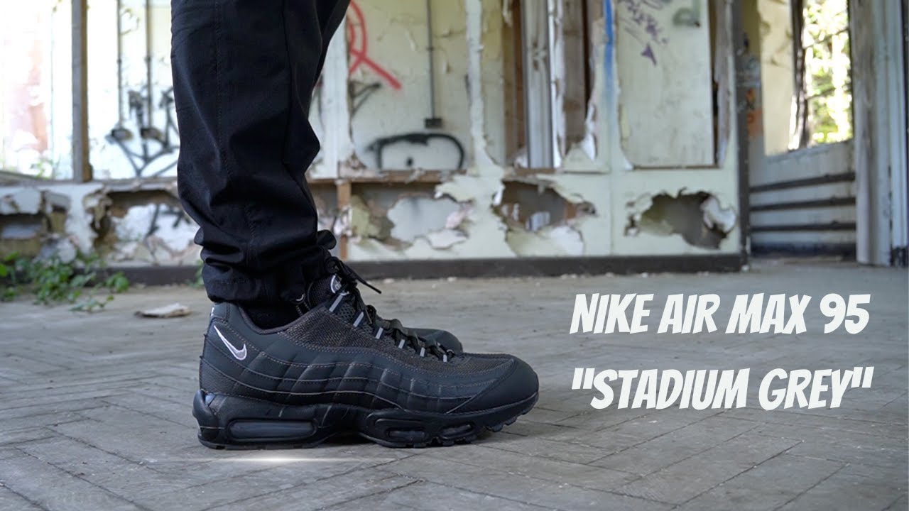 NIKE AIR MAX 95 — «STADIUM GREY/CARBON» РАСПАКОВКА, ОБЗОР + ПЕШКОМ