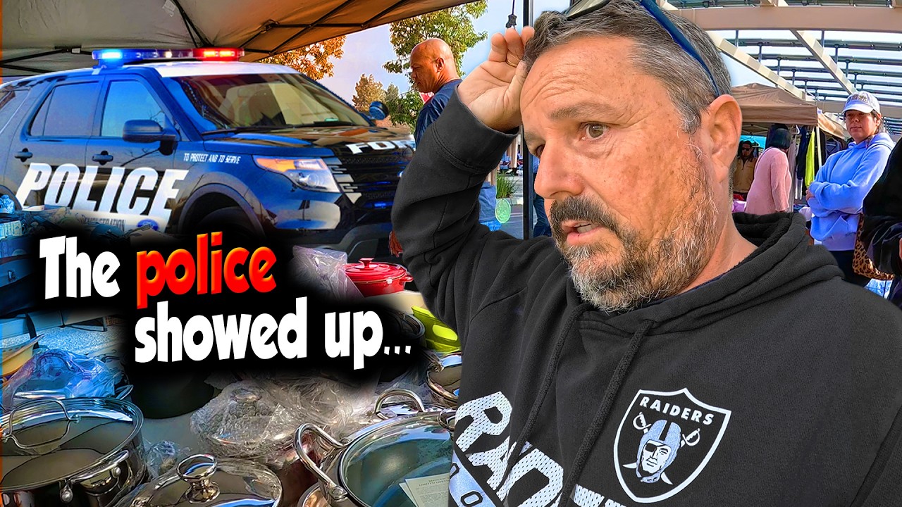 We got ROBBED at the flea market...