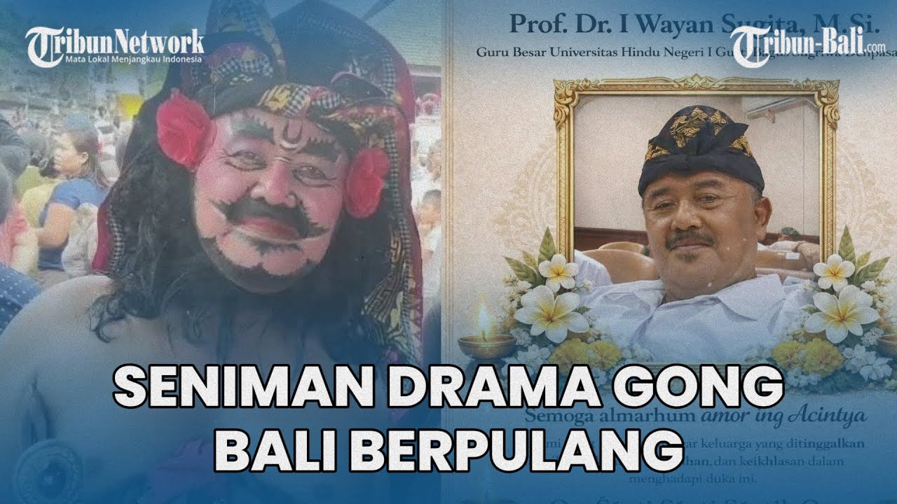 KABAR DUKA: Seniman Drama Gong Dari Gianyar Bali, Prof I Wayan Sugita Berpulang