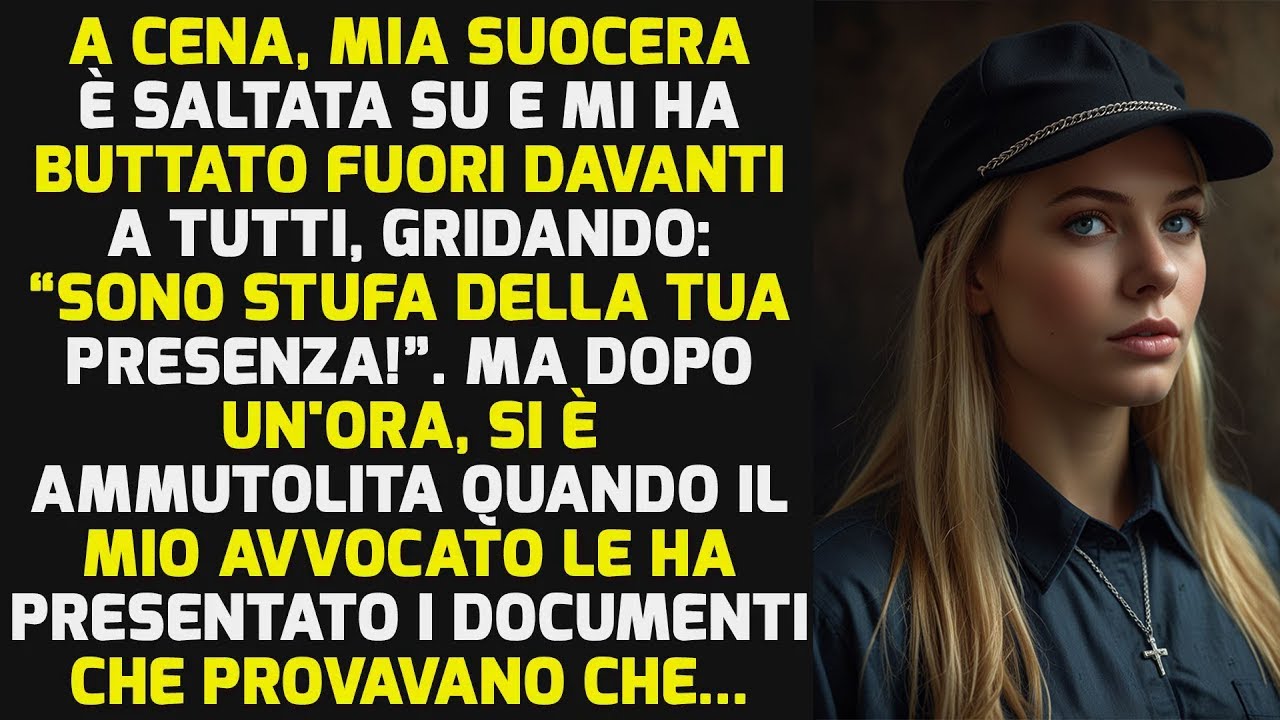 A Cena, Mia Suocera È Saltata Su E Mi Ha Cacciato Davanti A Tutti, Ma Dopo Un'ora... STORIE DI VITA