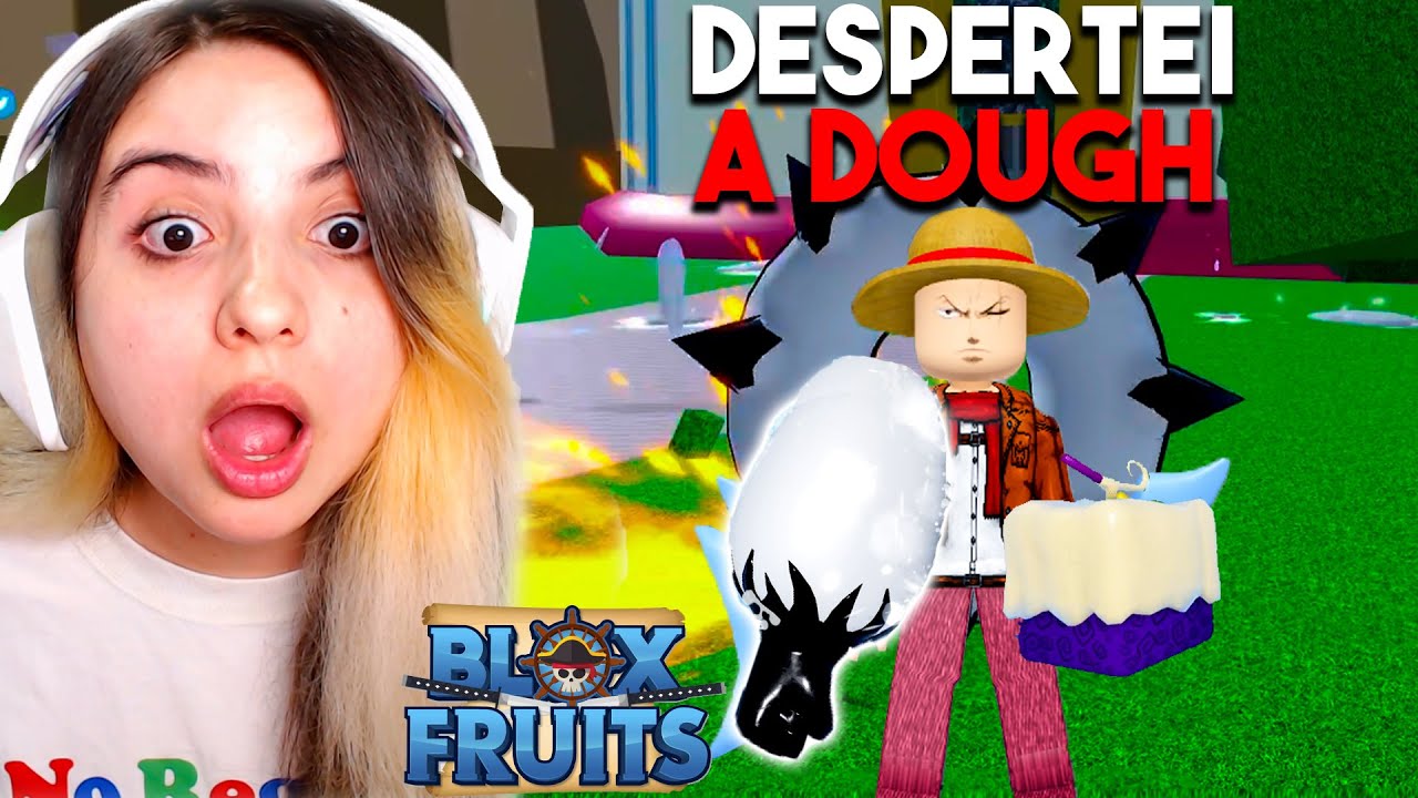 DESPERTEI a FRUTA DOUGH pela PRIMEIRA VEZ no BLOX FRUITS!! ME SURPREENDI...