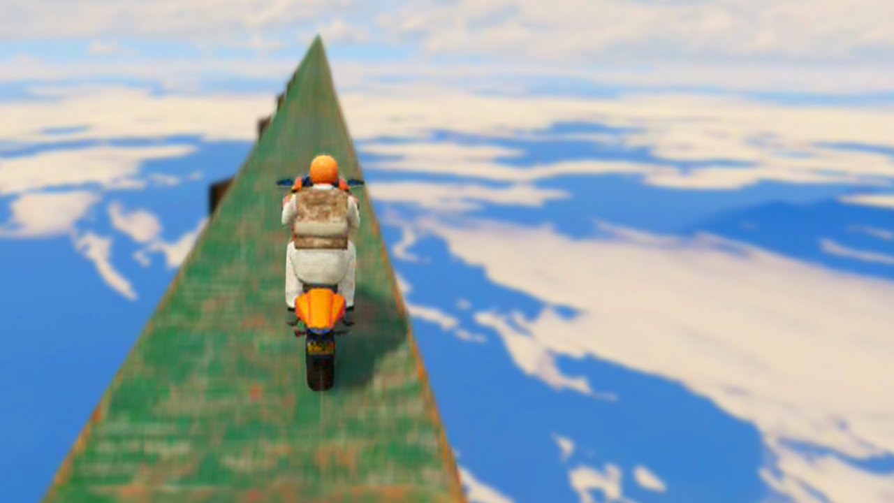 Crazy Sky Bike Race (GTA 5 Funny Moments)