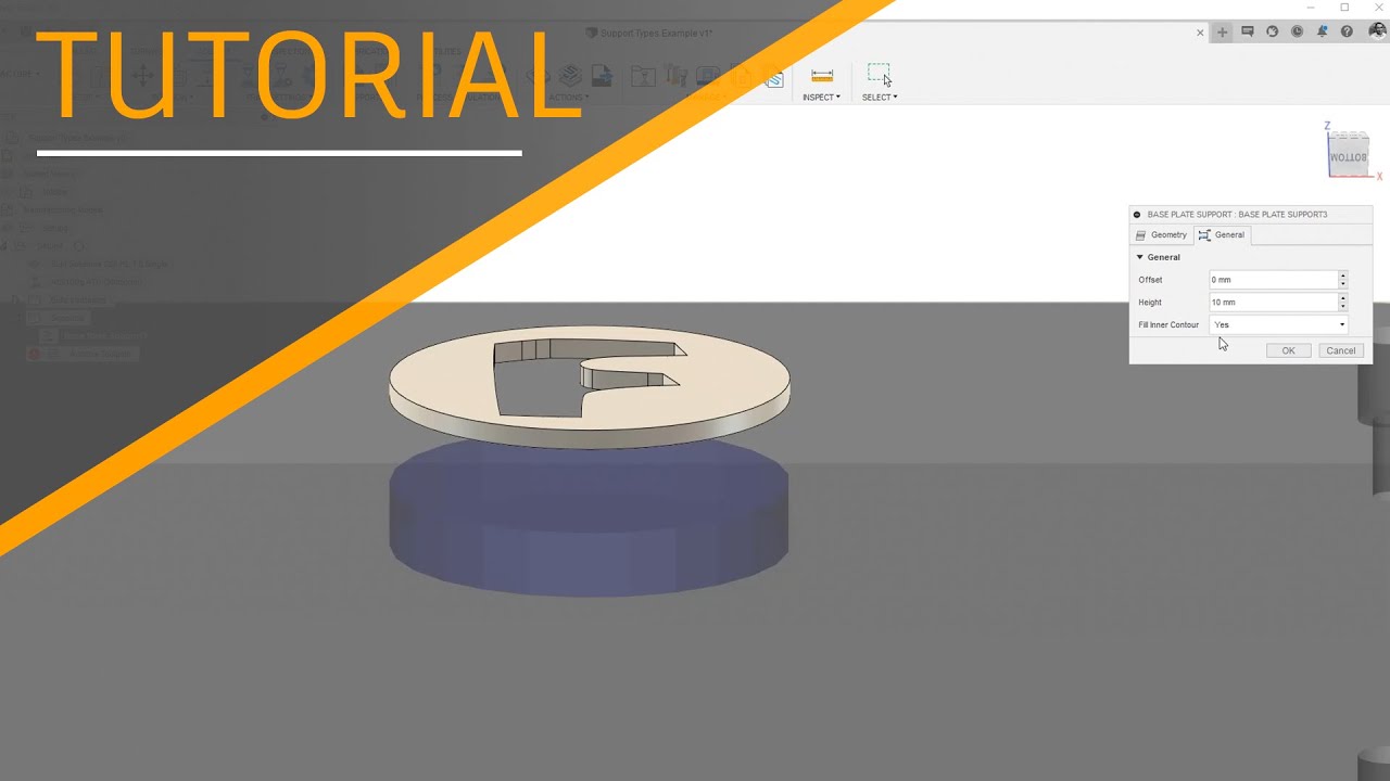 How to Generate Base Plate Support | Autodesk Fusion 360