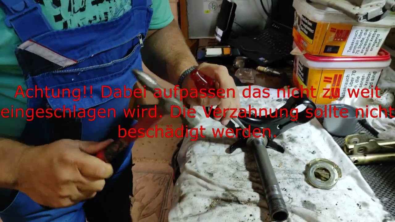 Restauration MZ RT 125  -  Teil 8  Lenkkopflager regenerieren Teil 2