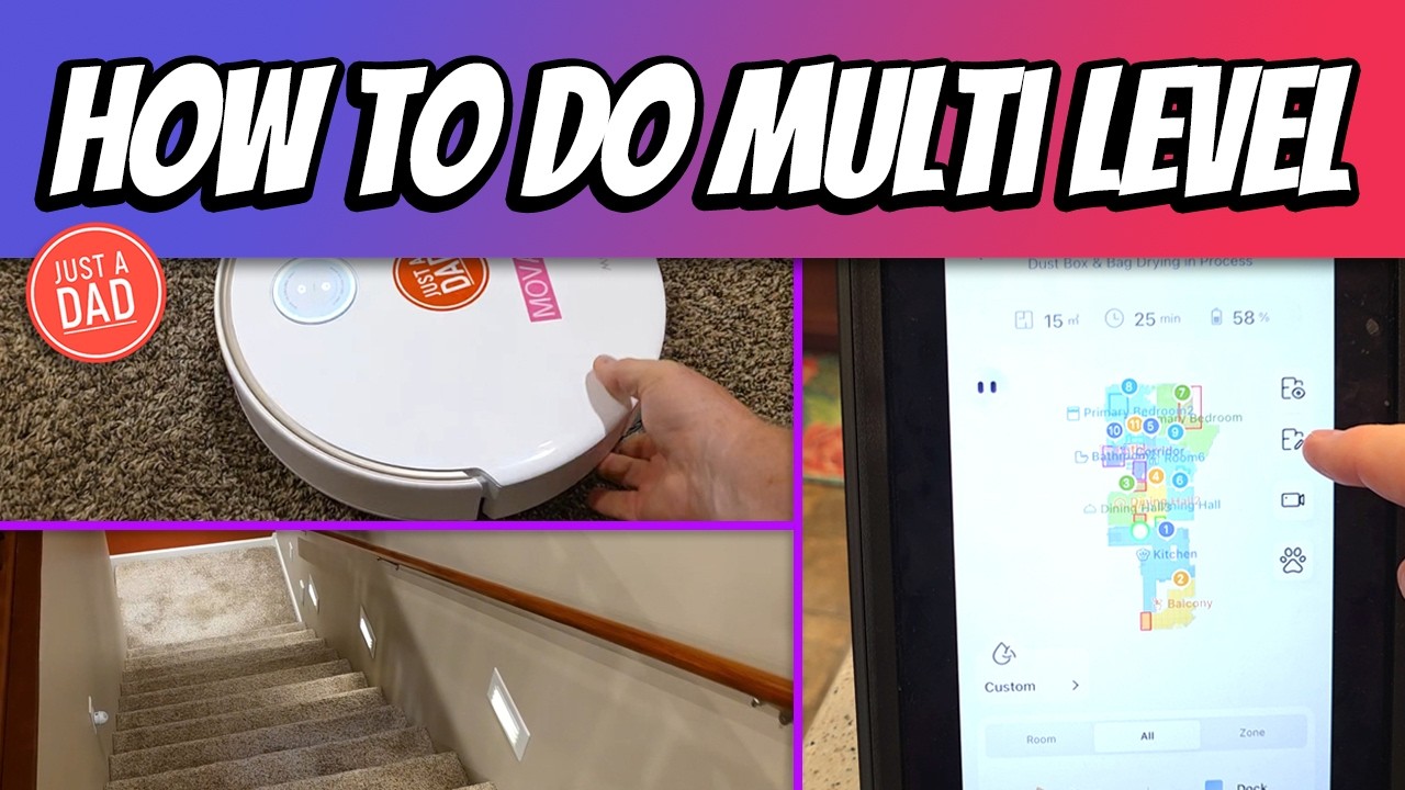 Mova V50, P10, P50 Robot Vacuum  Multi-Floor Mapping Guide - How to Clean Upstairs & Downstairs!