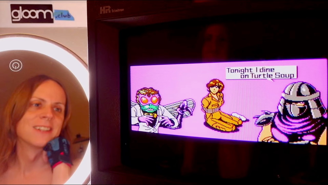 Teenage Mutant Ninja Turtles 2: The Arcade Game (NES) on CRT