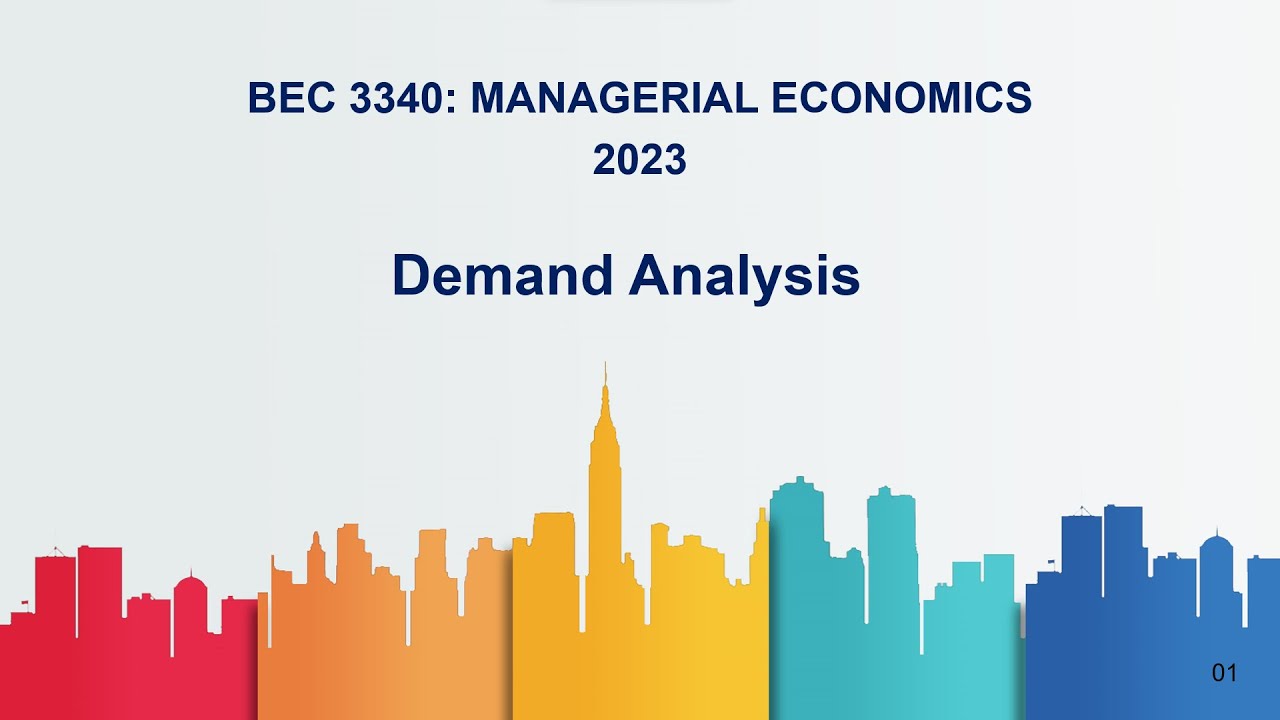 02. INTRODUCTION TO DEMAND ANALYSIS