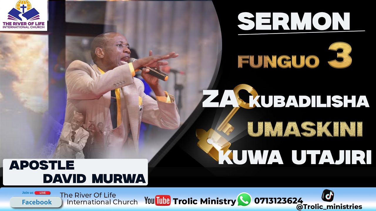 THREE KEYS TO CHANGE POVERTY INTO WEALTH -APOSTLE DAVID MURWA