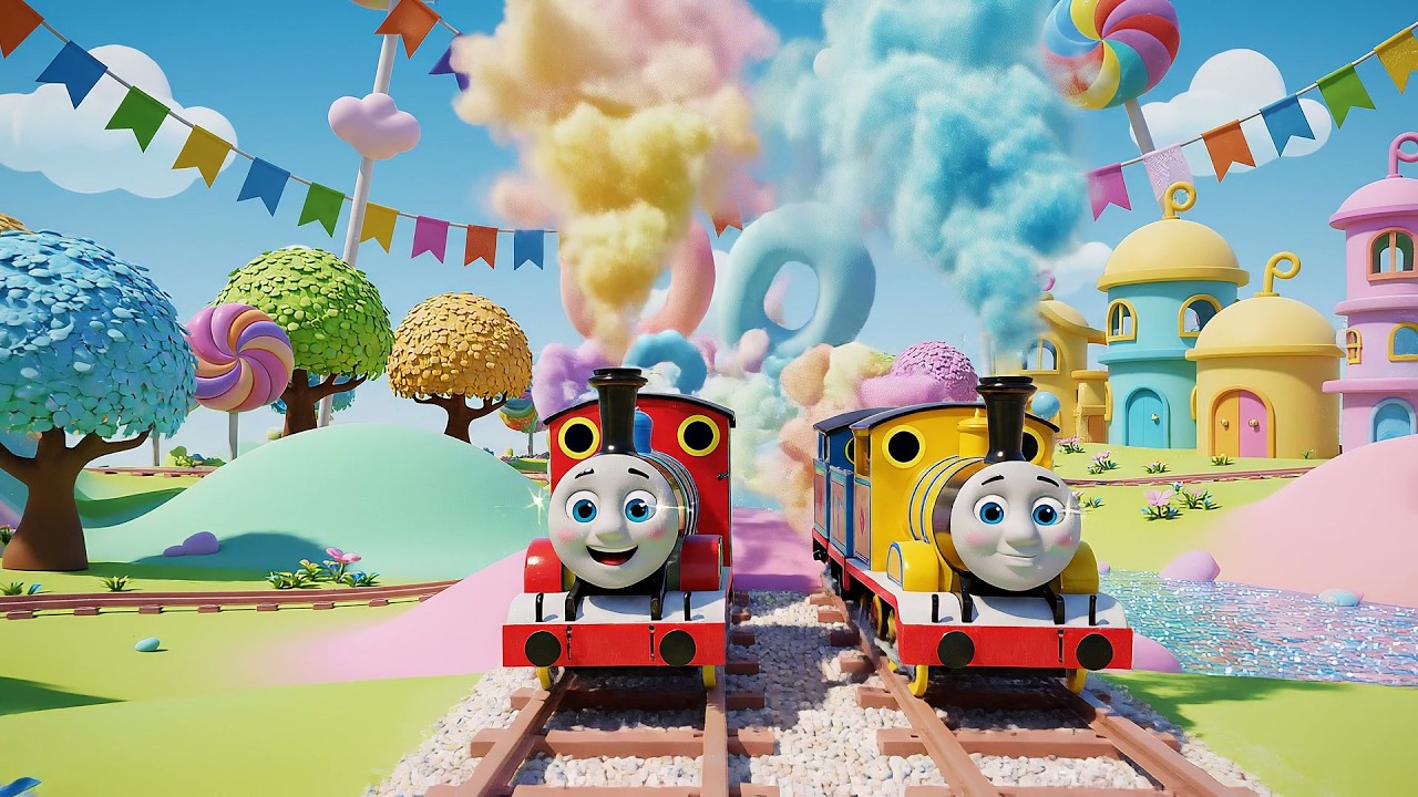 Five Little Toy Trains Choo Choo Choo | Fun Train Song & Counting Rhyme for Kids