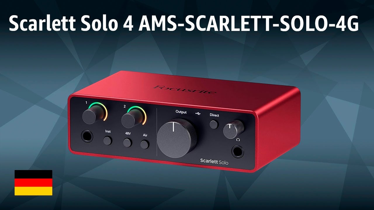 USB-Audio-Interface für Gitarristen Scarlett Solo 4 AMS-SCARLETT-SOLO-4G | TEST | Deutsch