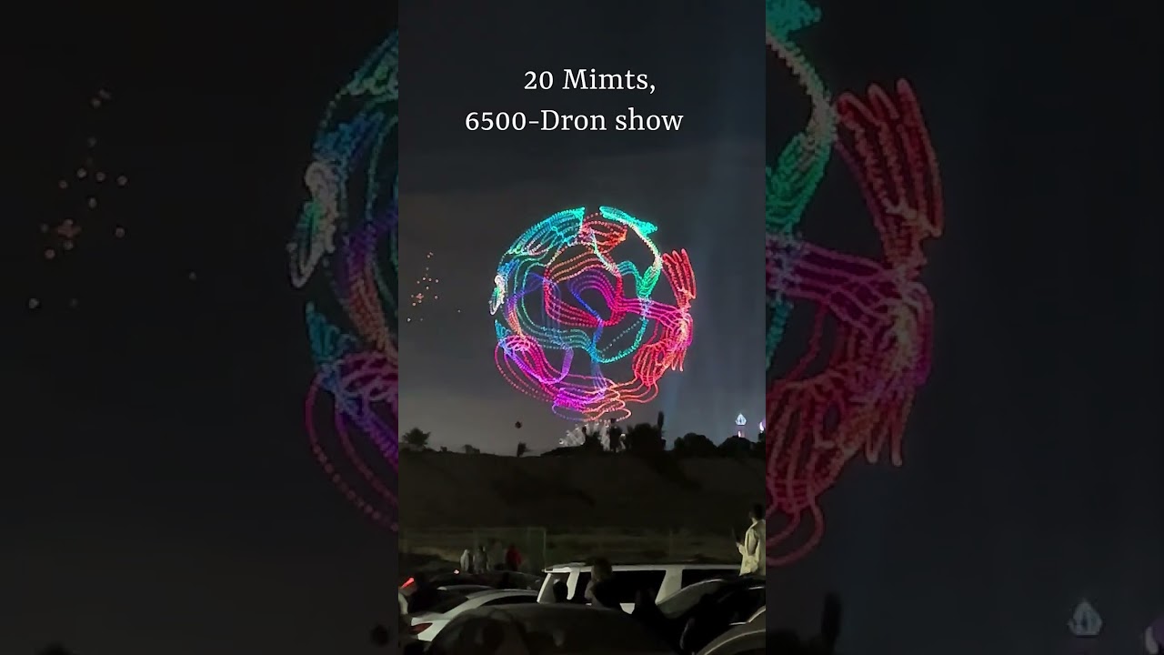 6,500 drone show that lit up the New Year’s Eve 2026 sky in stunning