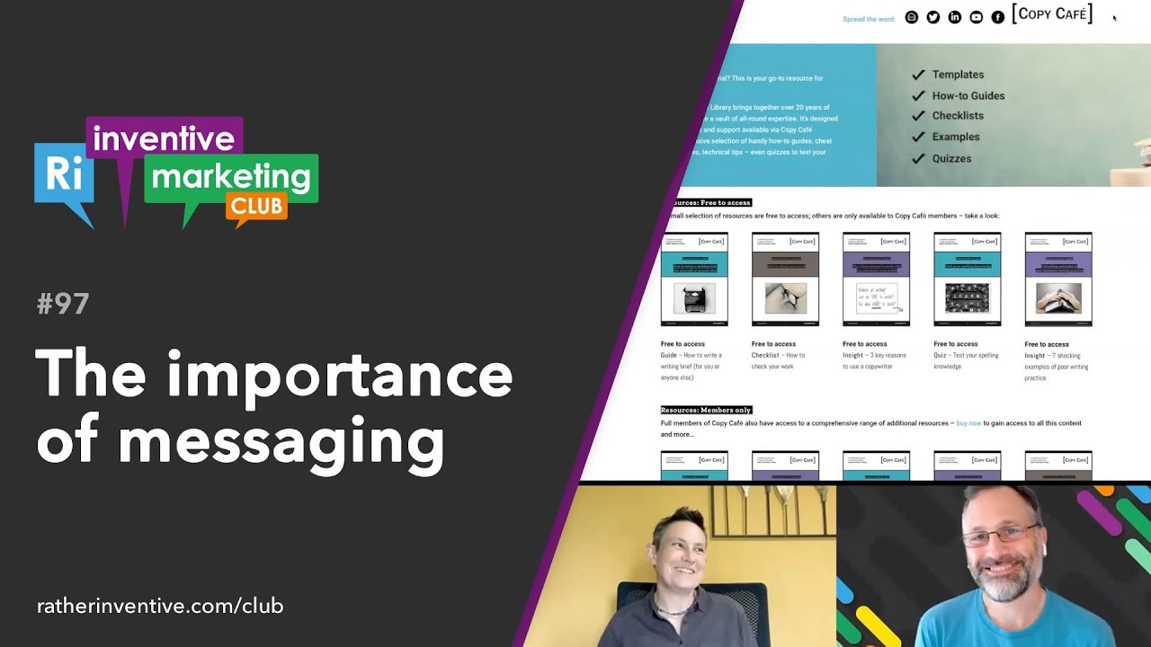 IMC97 The importance of messaging (Club preview)