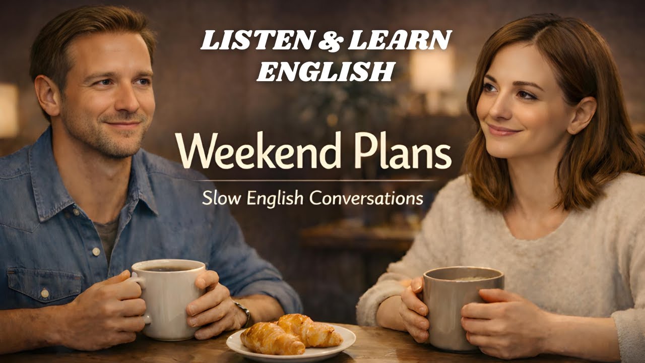 Slow English Conversation About Weekend Plans | Relaxing English Listening Practice