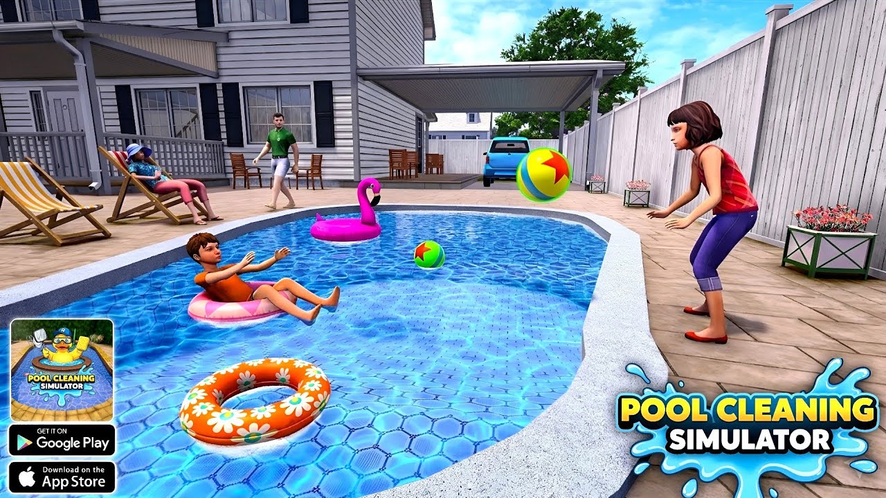I am Swimming Pool Cleaner Sim - New Mobile Gameplay 