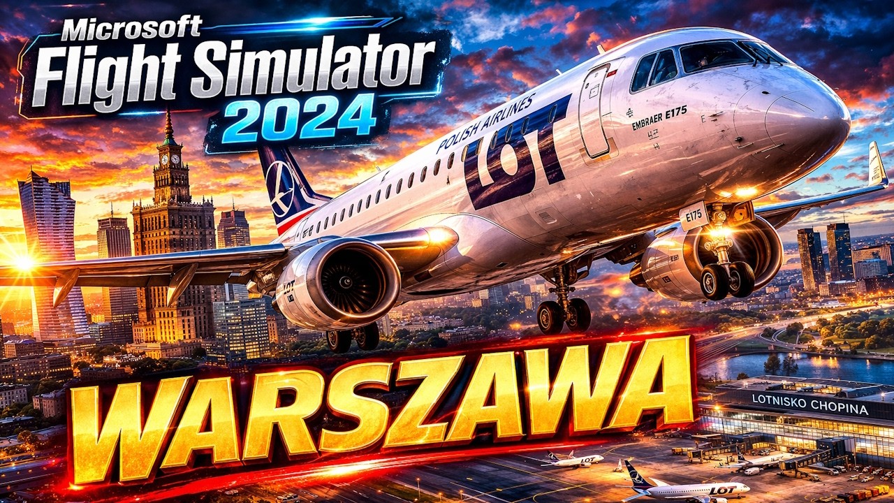 EMBRAER E175 FSS LOT MSFS2024 ❗TOUR ZWIEDZAMY POLSKĘ I 11 I WARSZAWA