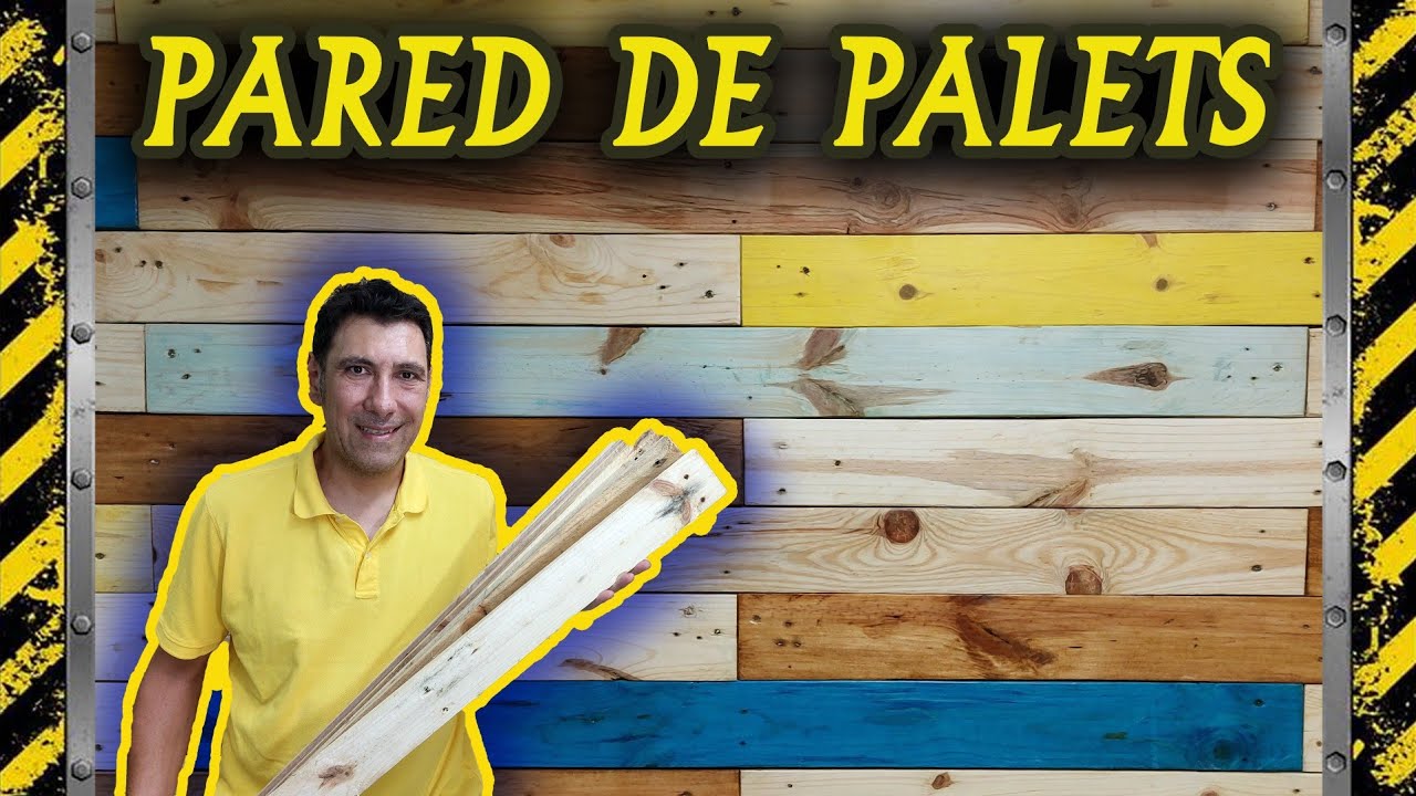 🌲 Pared forrada con palets. 🏭 TALLER DE BRICOLAJE en poco espacio. #2