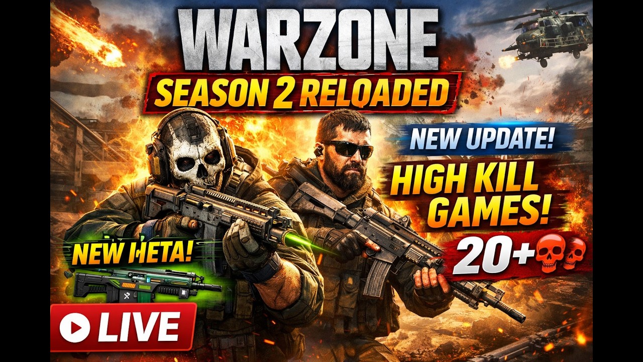 WARZONE Season 2 Reloaded LIVE 🔴 | New Update, New Meta & High Kill Games