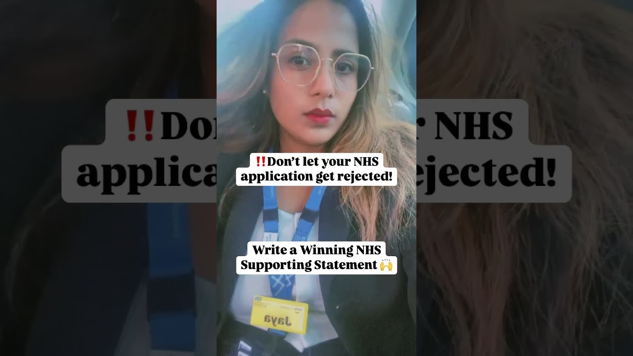 Struggling with Your NHS Supporting Statement? Here&rsquo;s the PERFECT Template #nhsjobs #nhs