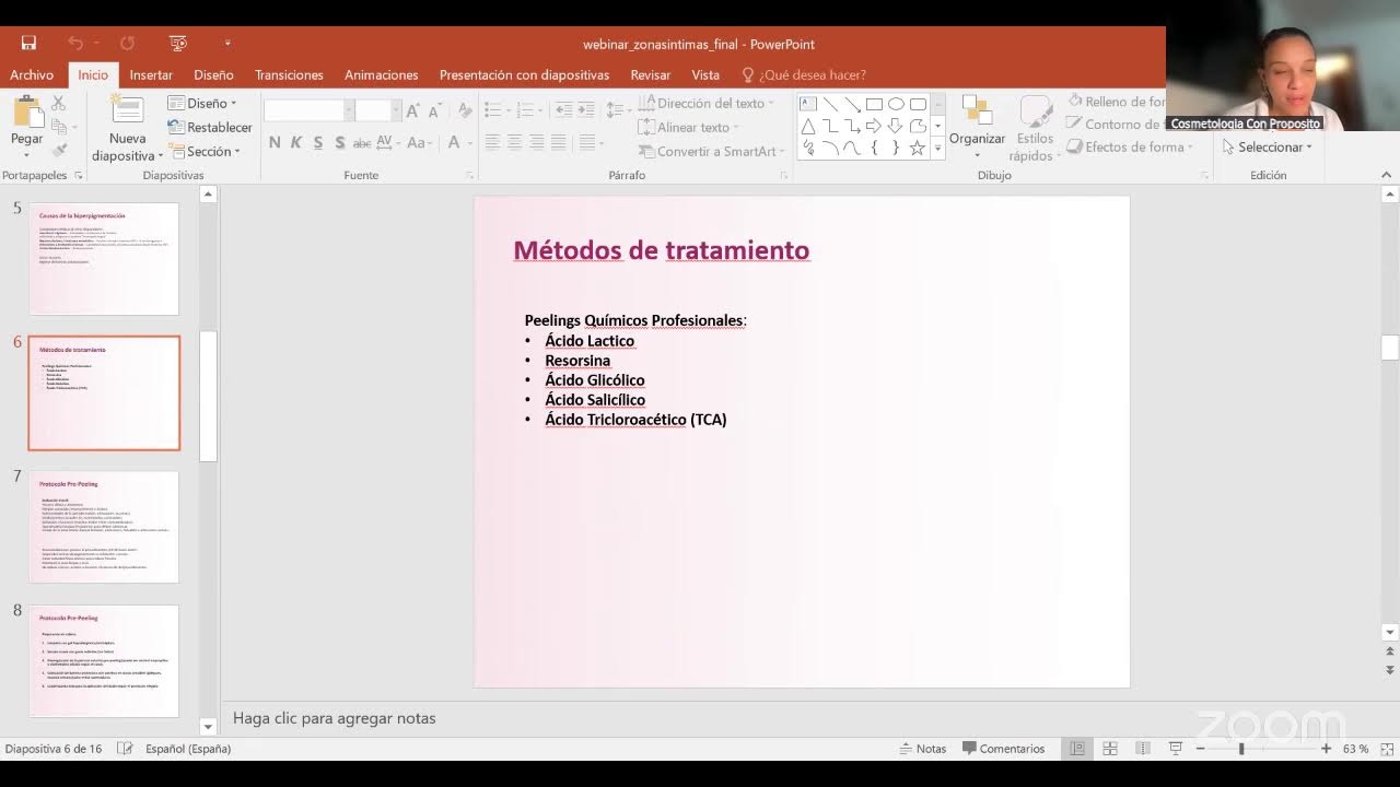 Reunión de Zoom Cosmetologia Con Propósito "Blanqueamiento Entre Piernas"