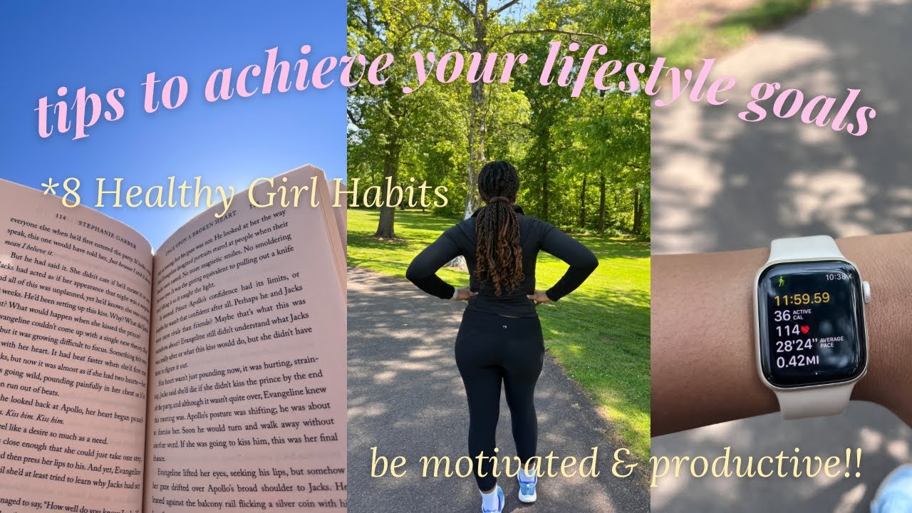 healthy girl habits 🌱 | 8 tips for productivity & motivation!