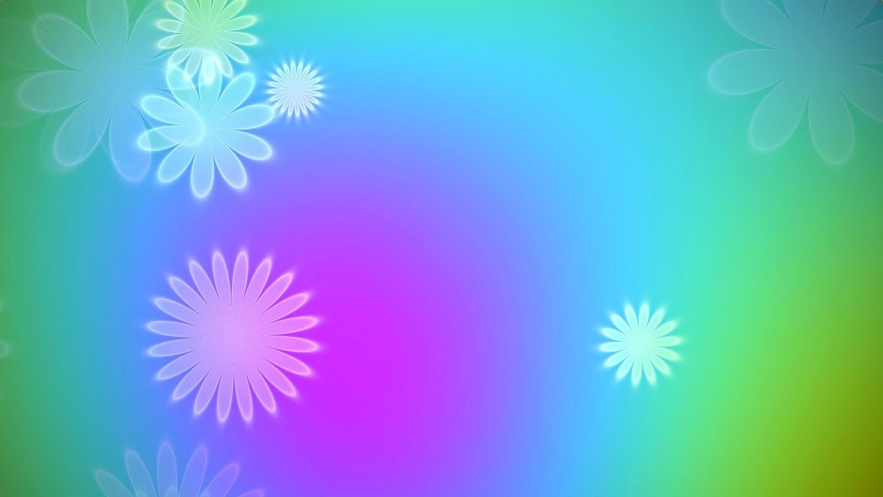 Relaxing Glowing Flowers – Calming Visuals | Silent