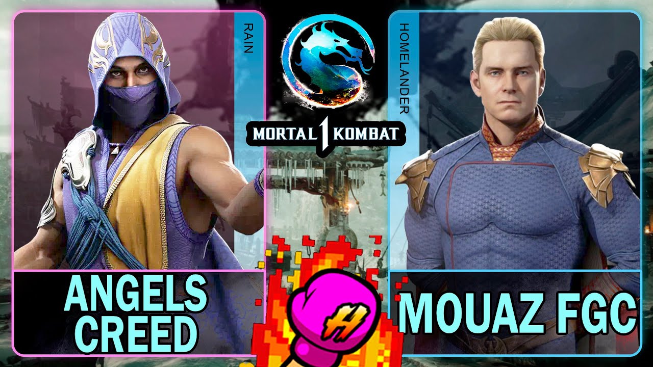 MK1 Angels Creed (RAIN) VS Mouaz FGC (HOMELANDER)🥊Mortal Kombat 1🥊4K 60ᶠᵖˢ