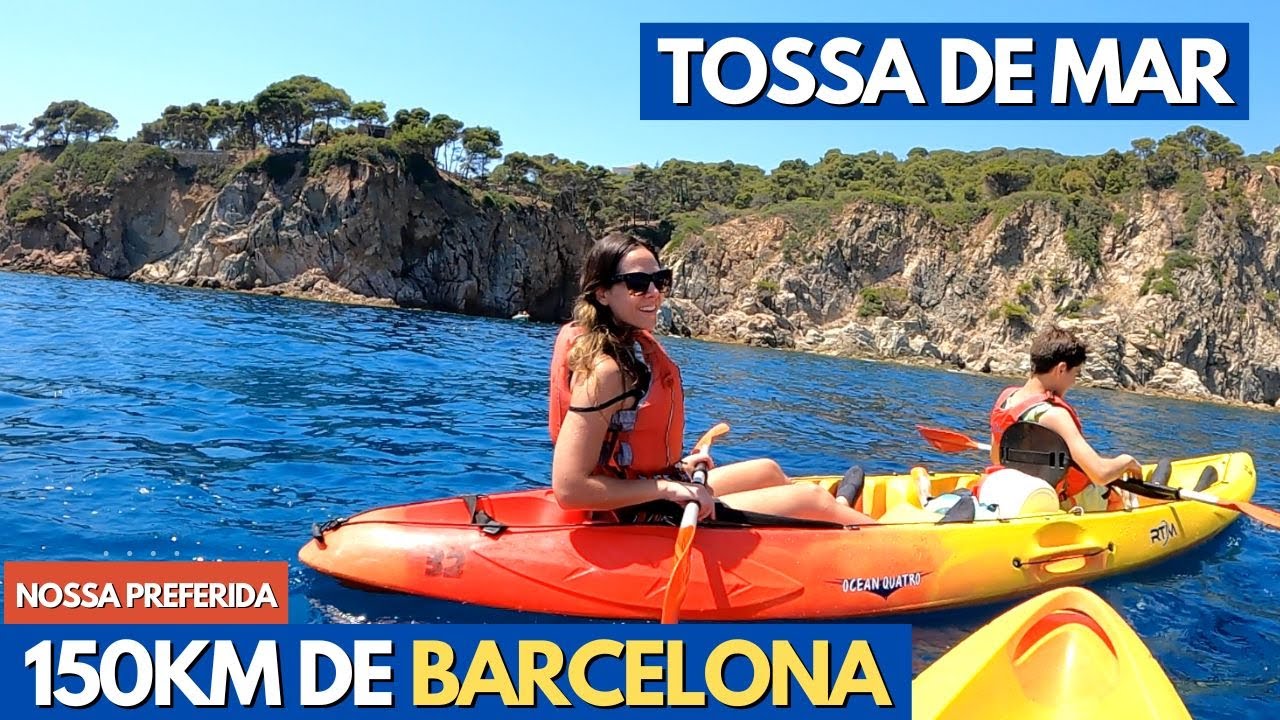 Explorando a COSTA BRAVA na ESPANHA | TOSSA DEL MAR 1:30h de BARCELONA | Férias de Verão