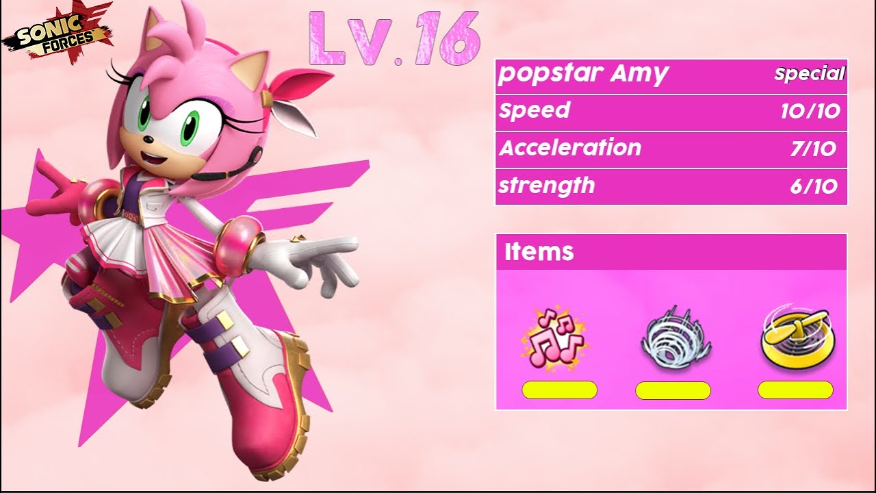Sonic Forces Speed Battle - Max Popstar Amy - Gameplay