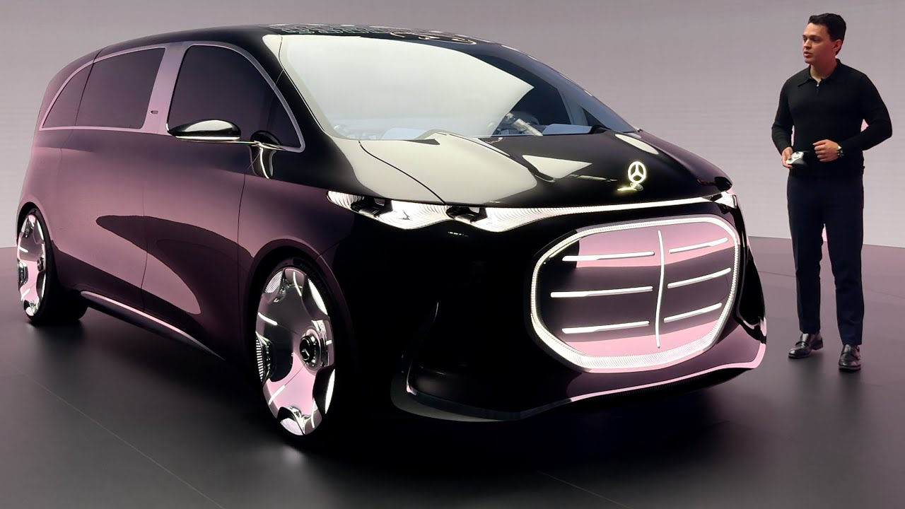 НОВЫЙ люксовый минивэн Mercedes V-класса 2026 года | Полный обзор VISION V Интерьер Экстерьер